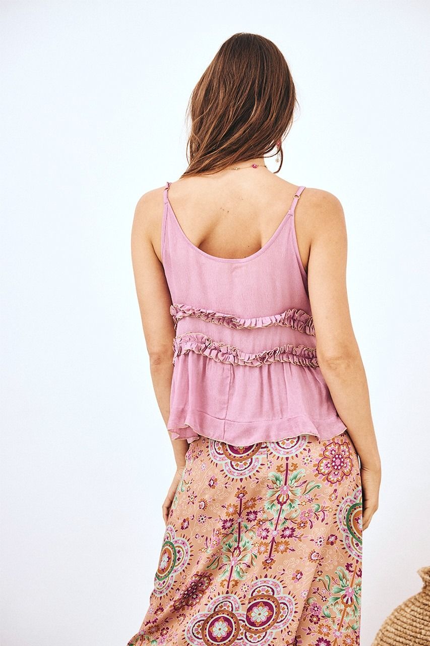 XIMENIA TOP CON VOLANT