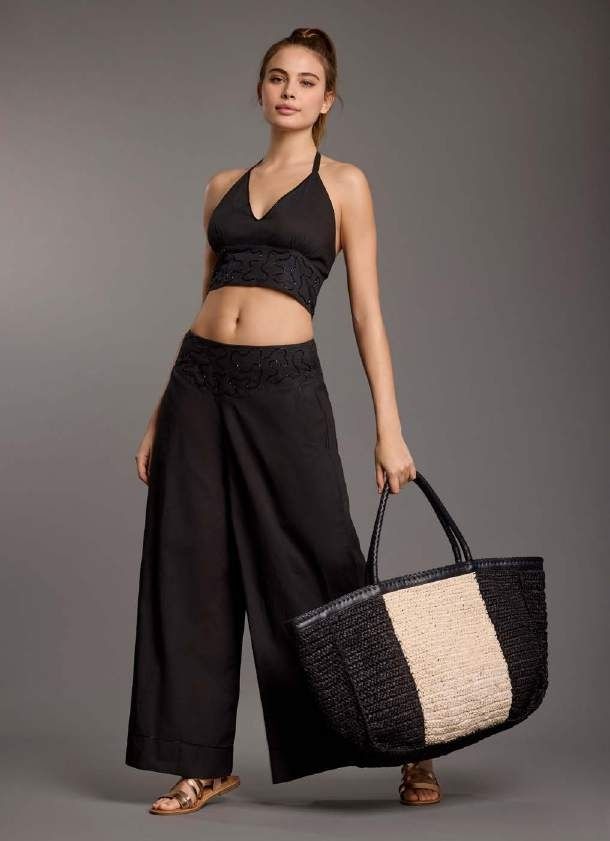 MALIBU BEACH BAG BLACK