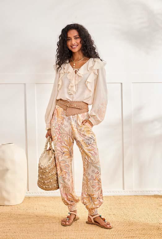 BLUSA CON VOLANT ESTIA