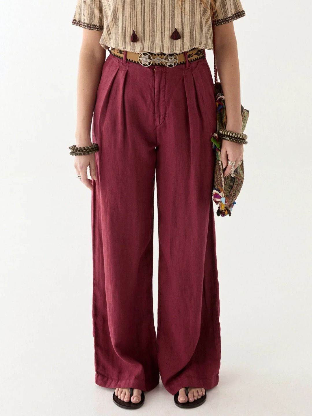 MARISA PANTALONE IN LINO