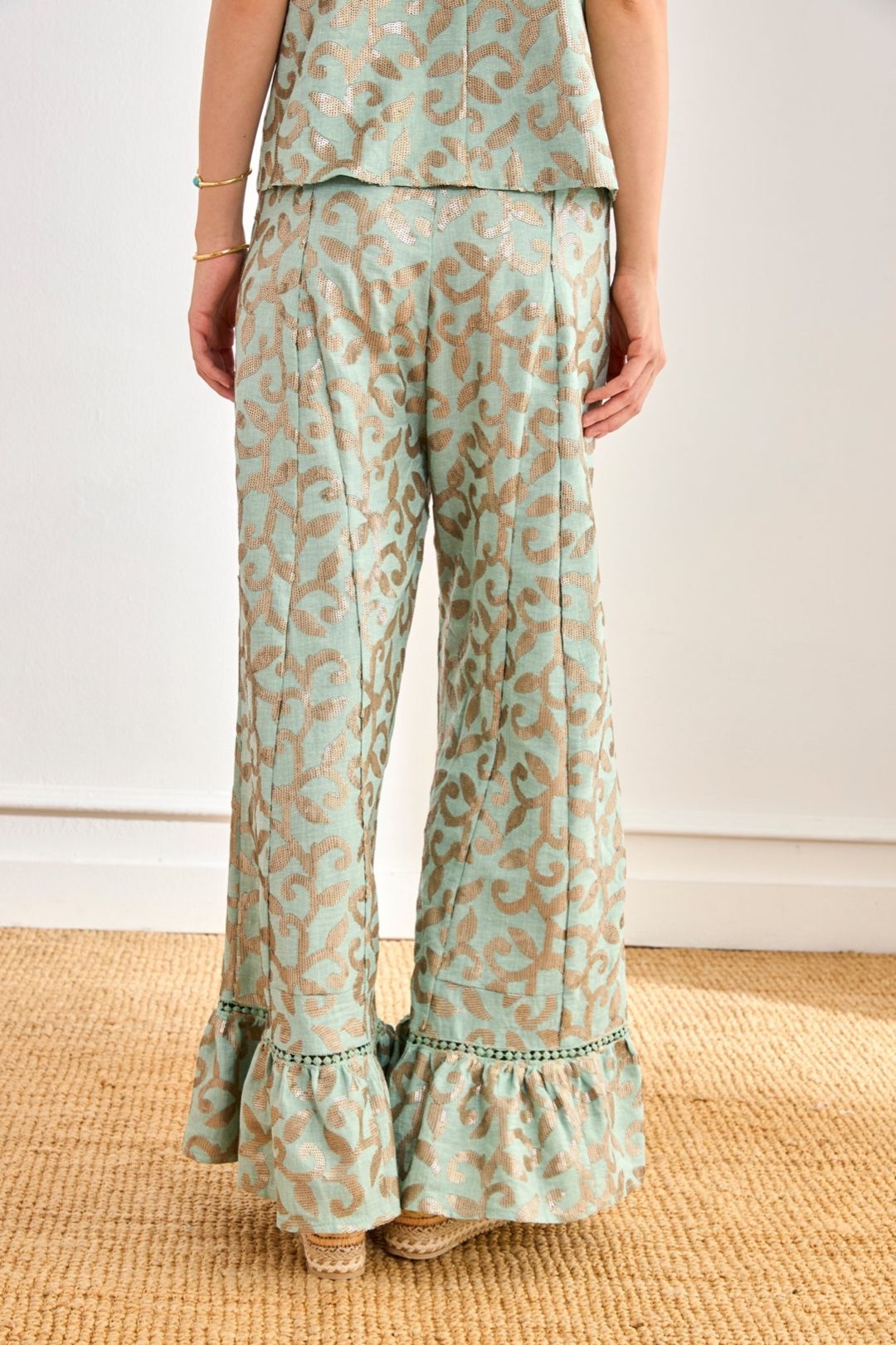 PANTALONE IN PAILLETTES TERIN