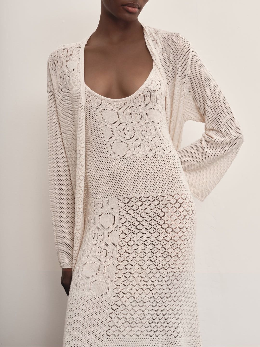 ABITO IN MAGLIA CARAMELLO