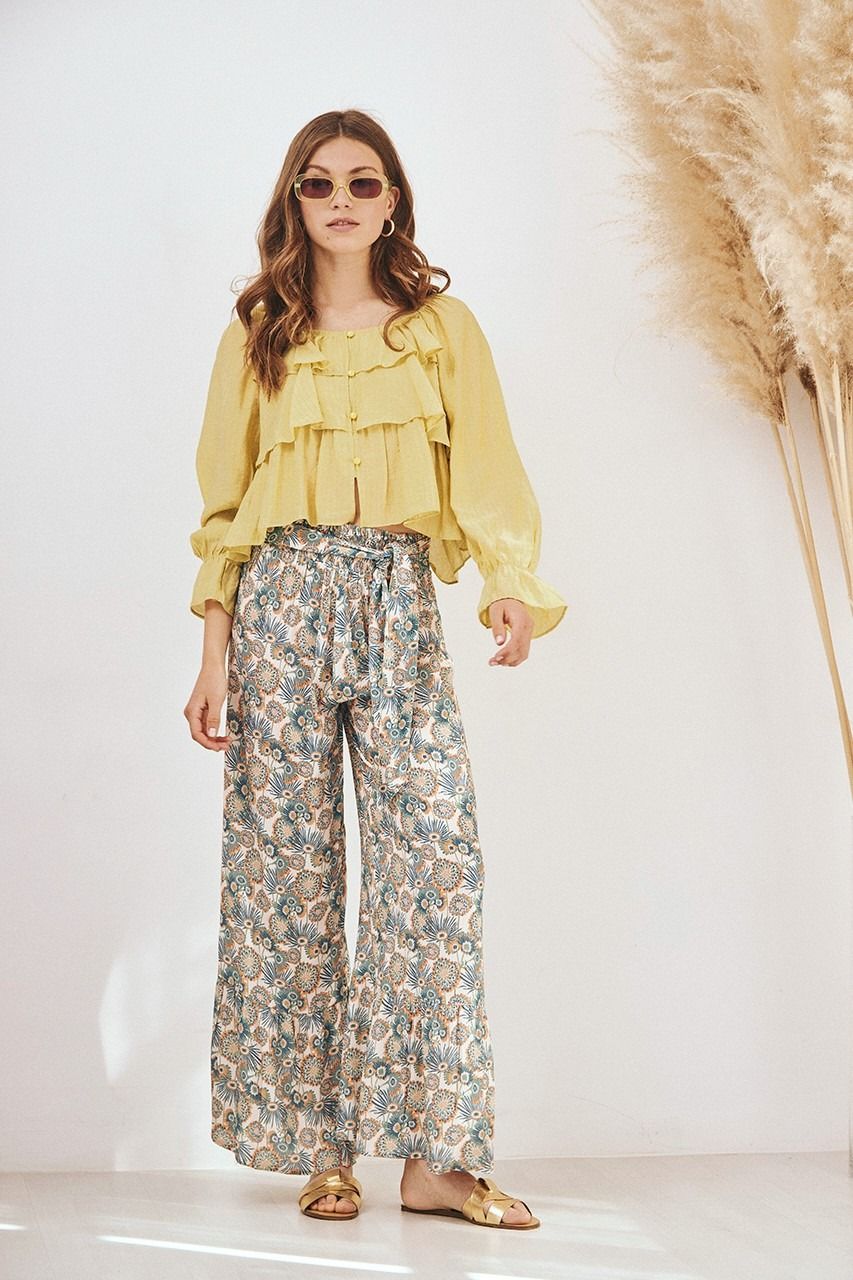 SAKET BLUSA CON VOLANT