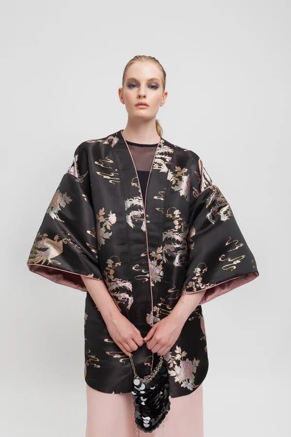 KIMONO BOMBER BROCCATO