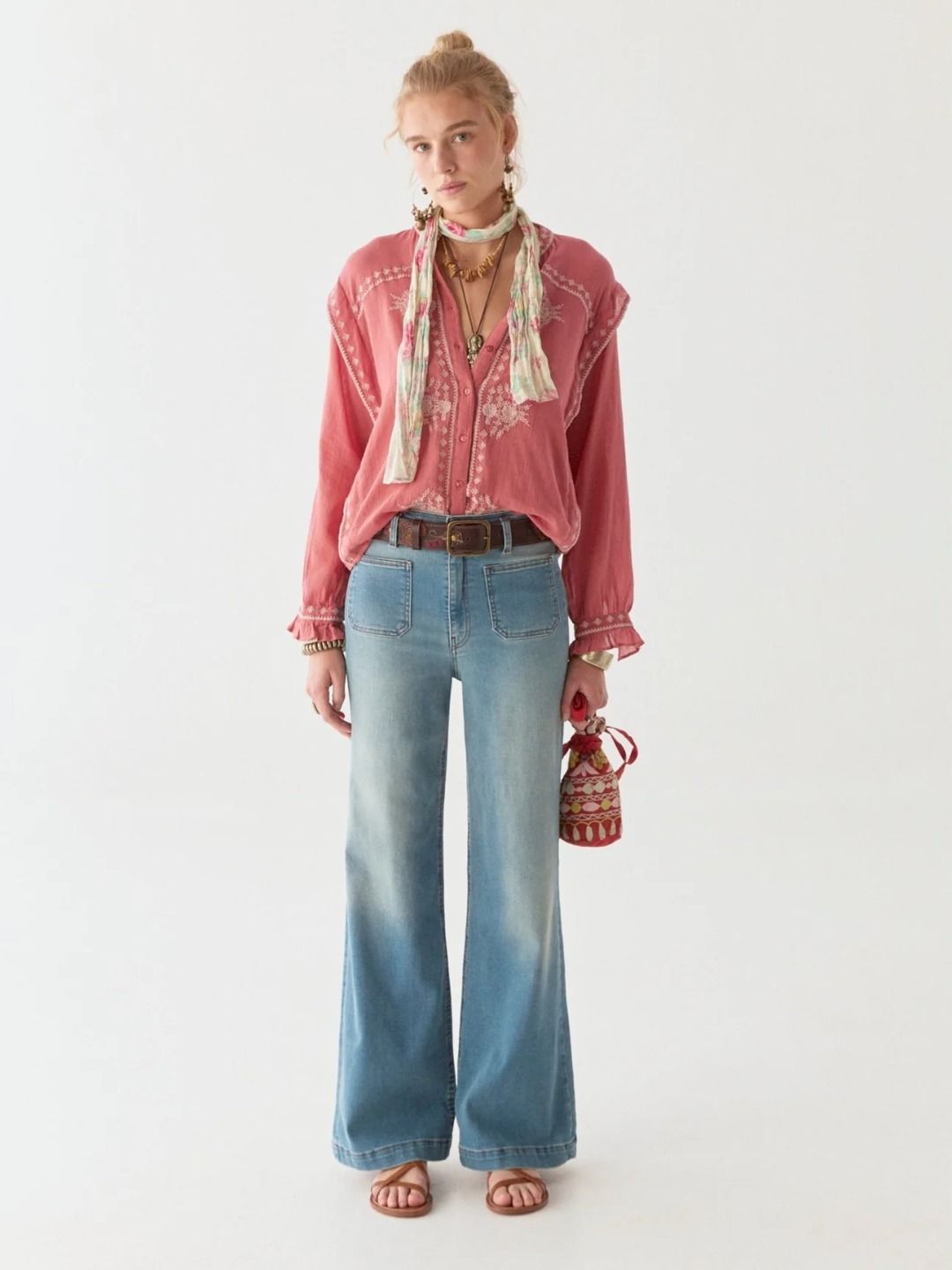 PHILIPPA CAMICIA RICAMATA