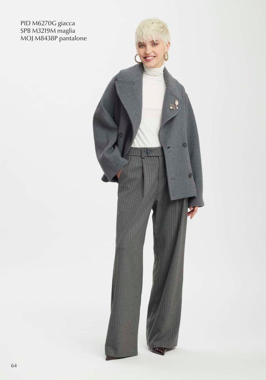 CAPPOTTO IN LANA CON SPILLE
