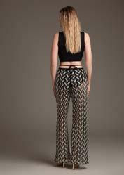 PANTALONE MAGLIA BIANCO E NERO