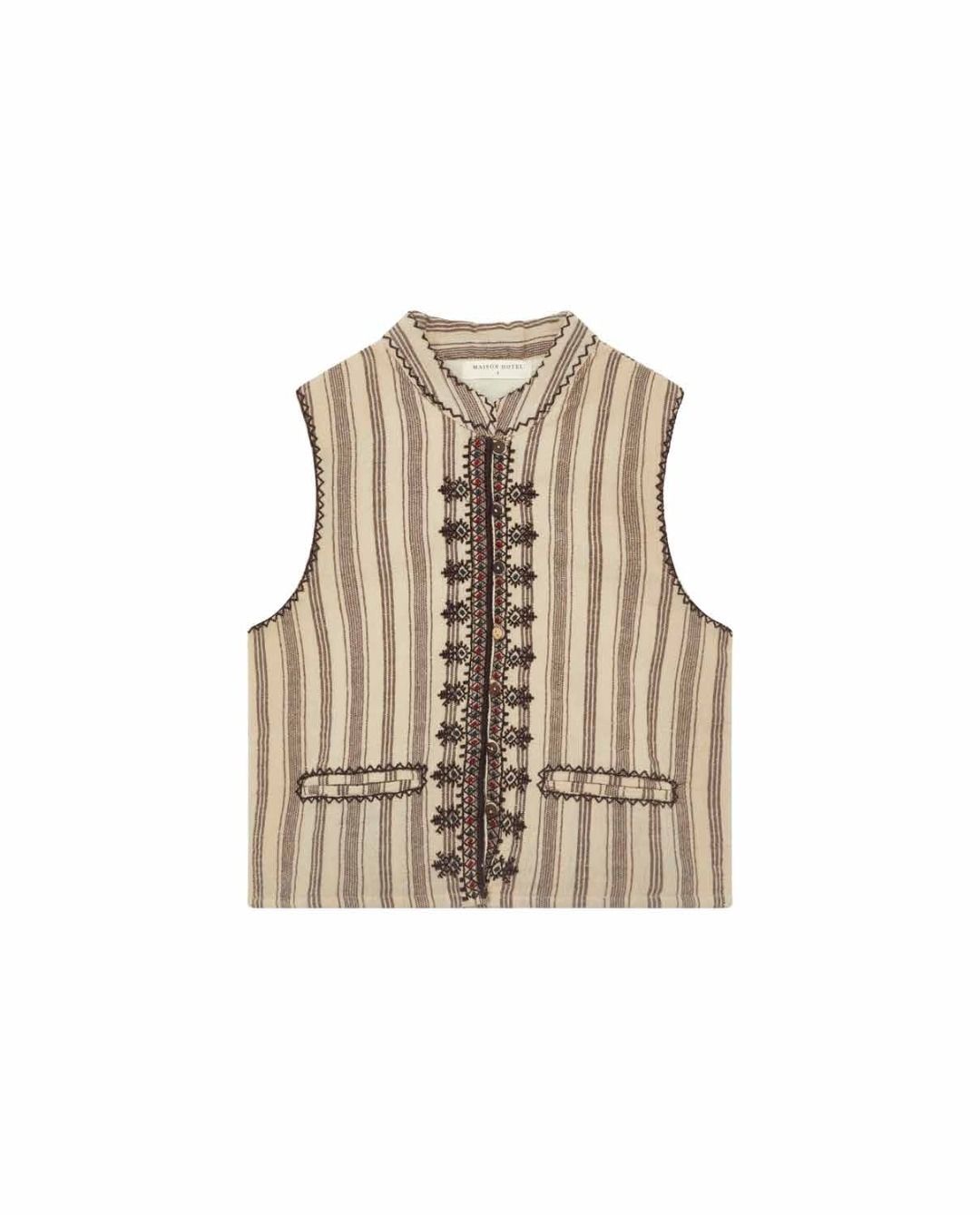DALIA GILET RICAMATO