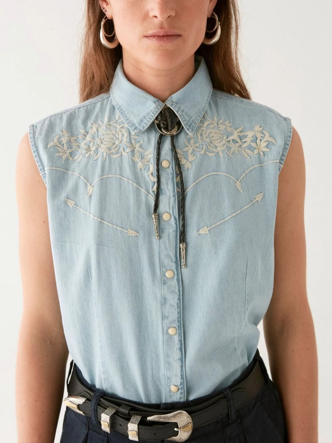 DALLAS CAMICIA RICAMATA SMANICATA