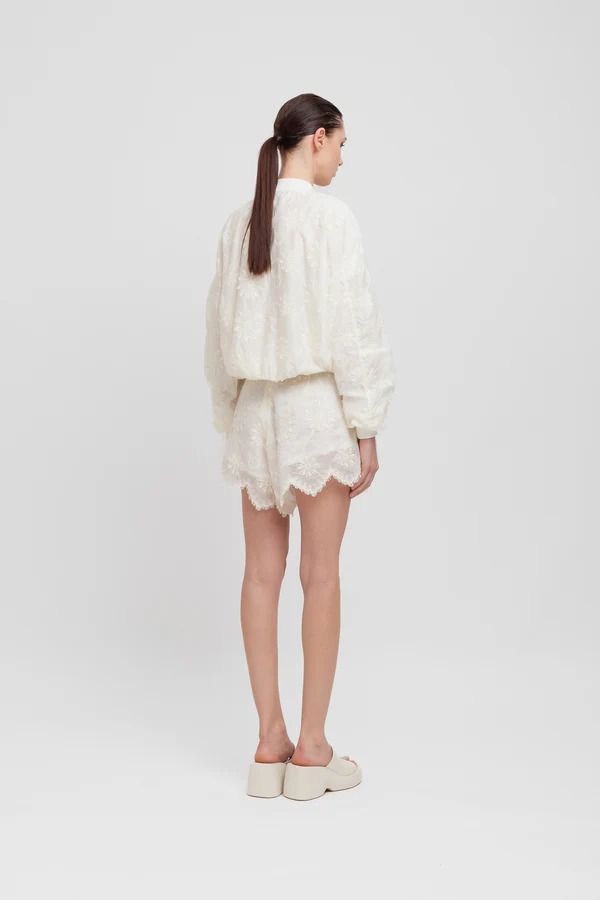 SHORTS IN MUSSOLA RICAMATA