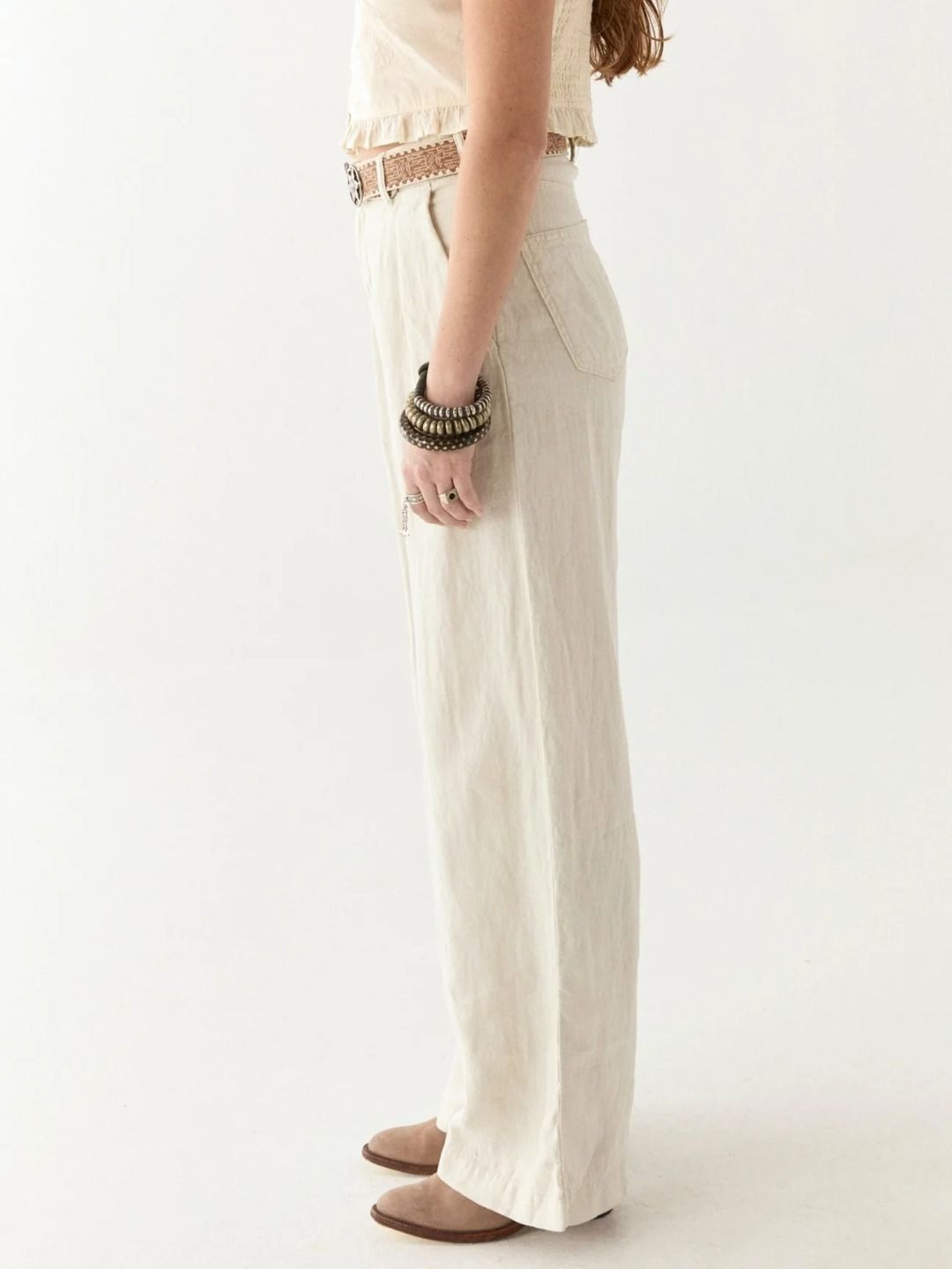 MARISA PANTALONE IN LINO