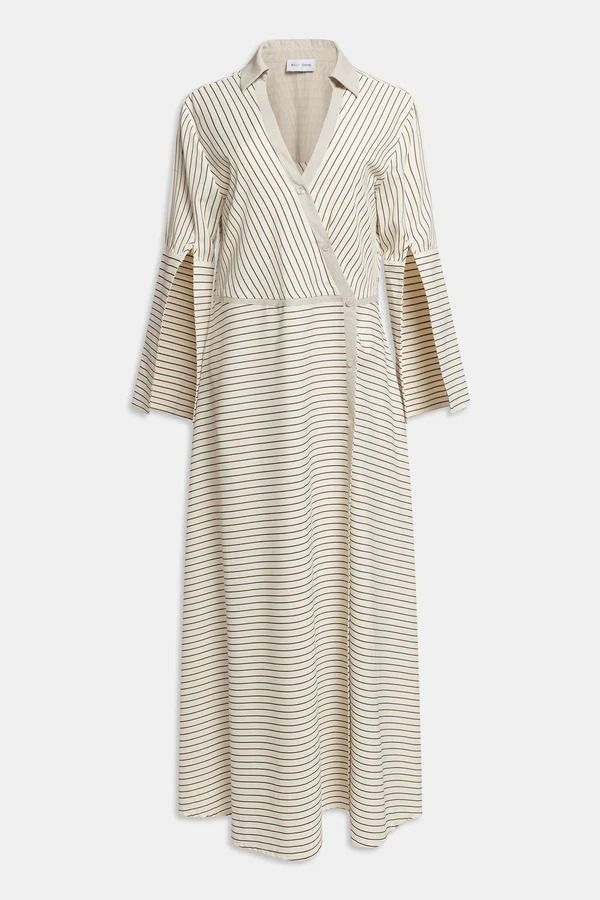 MAXI ABITO CAMICIA RIGHE