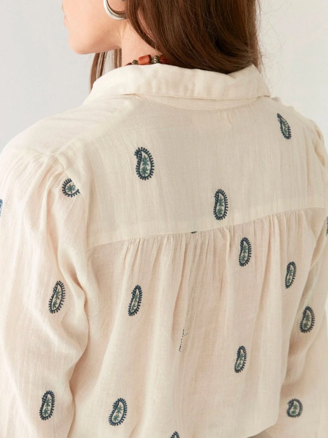 DYLAN CAMICIA PEACH IVORY