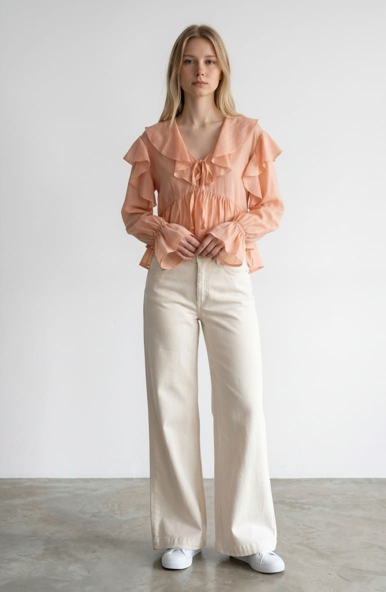 DENIM WIDE LEG PANNA