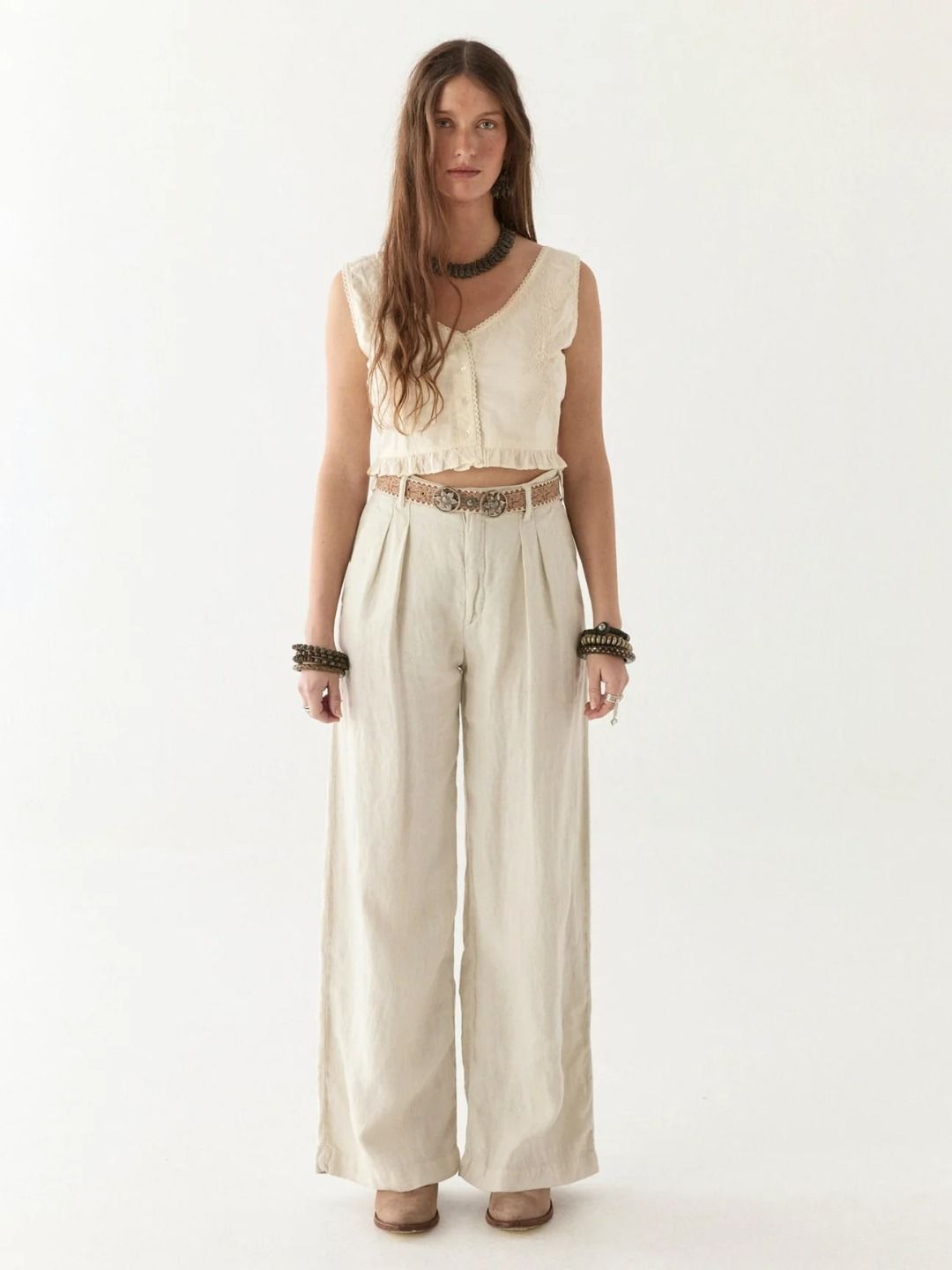 MARISA PANTALONE IN LINO