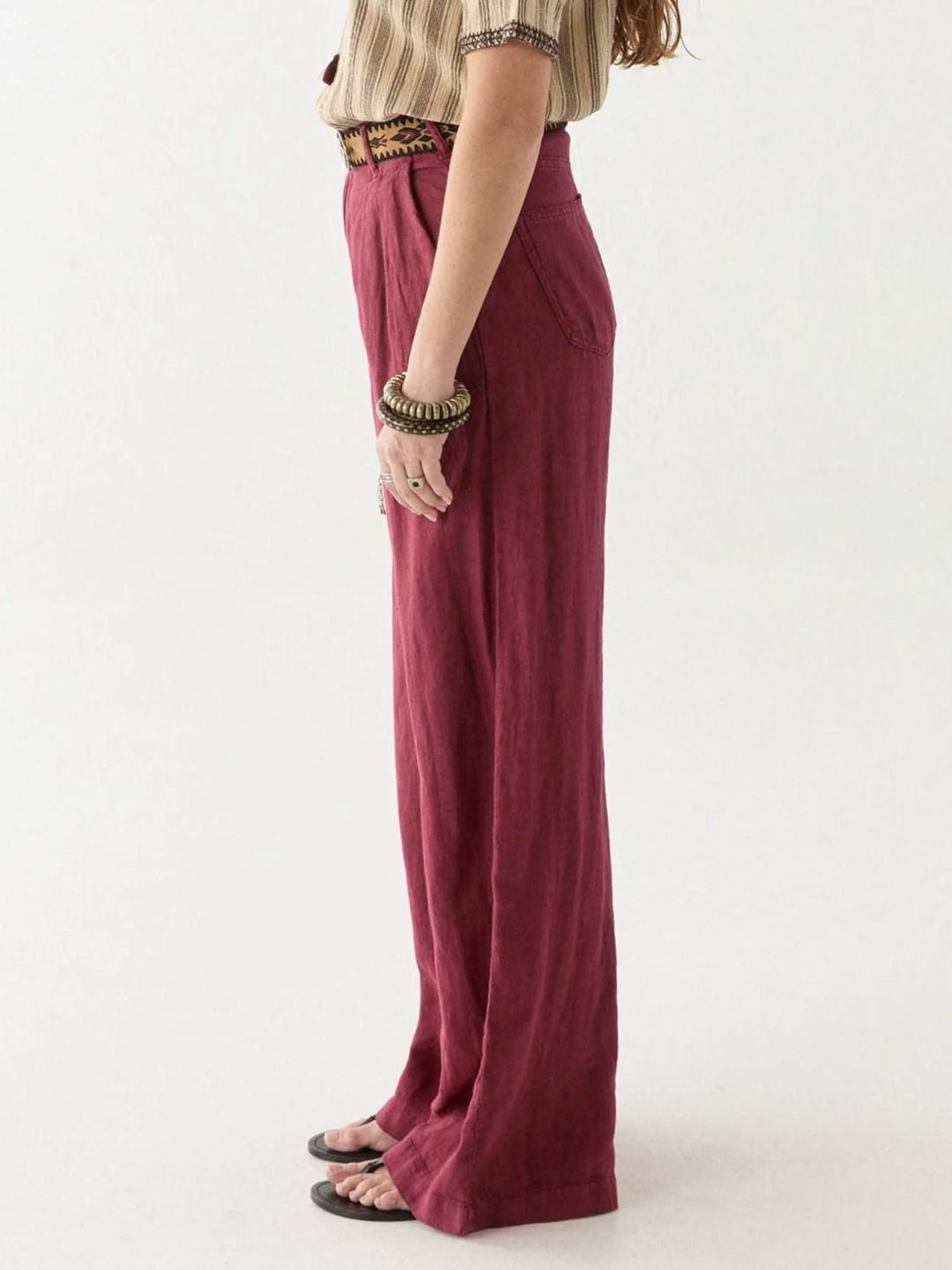MARISA PANTALONE IN LINO