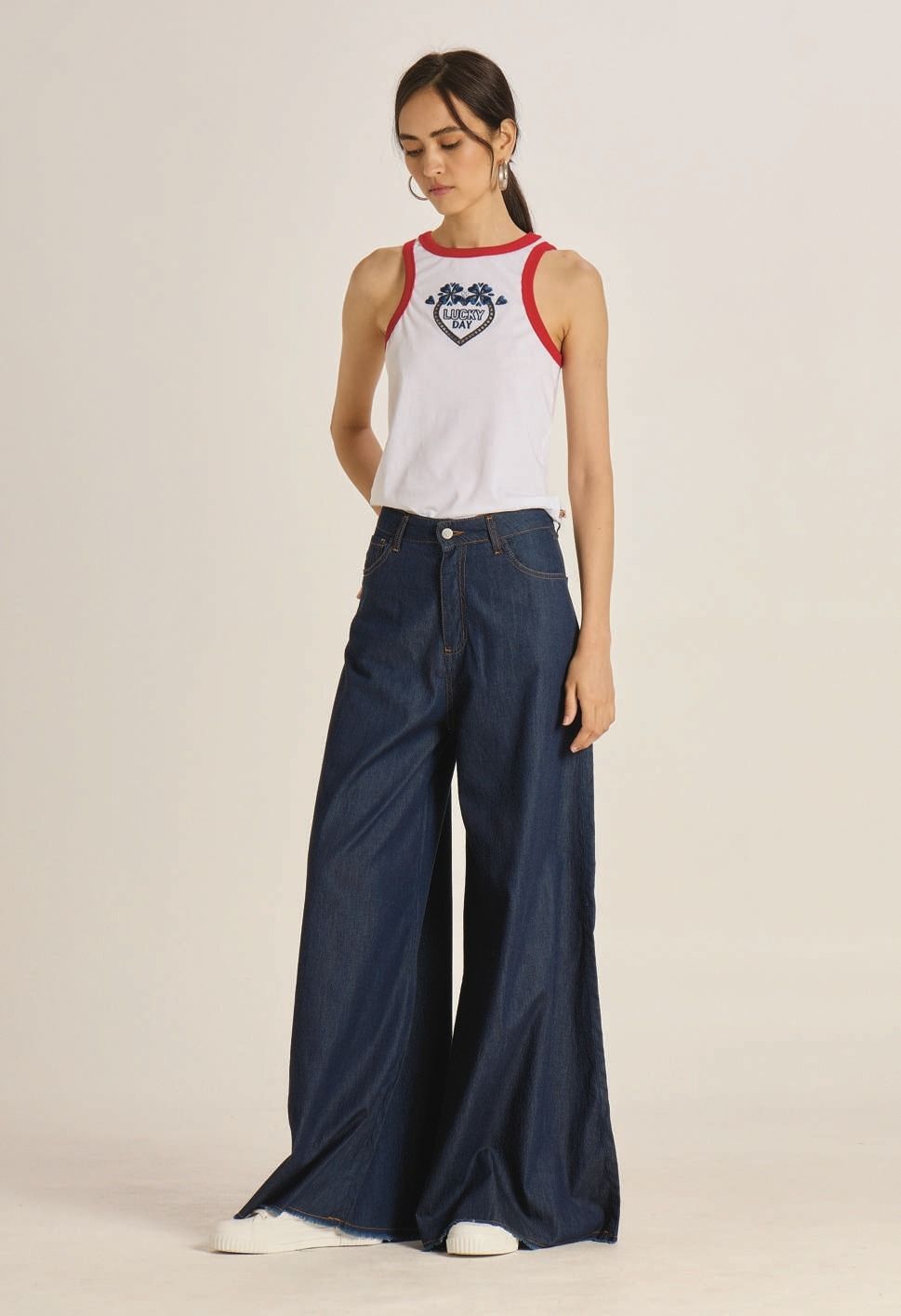 JEANS GAMBA LARGA