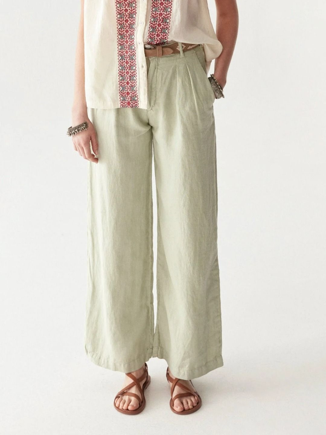 MARISA PANTALONE IN LINO