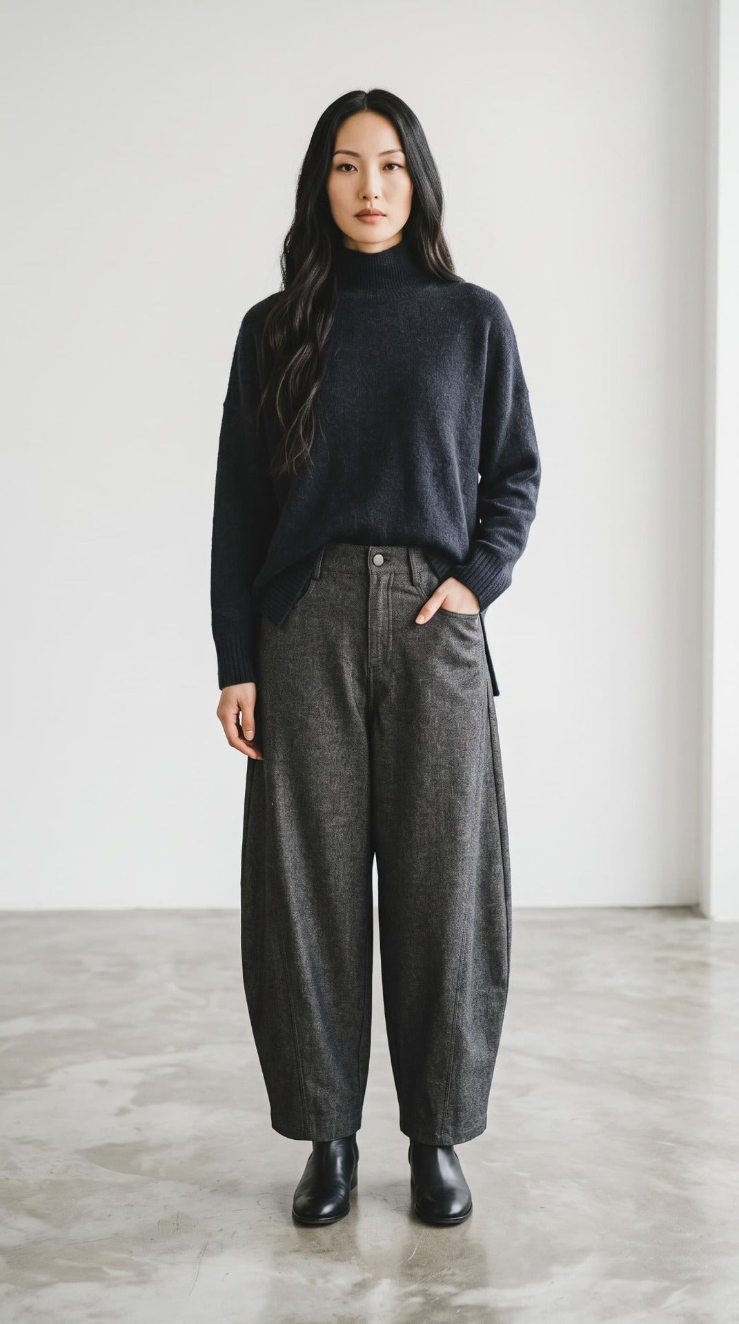 MAGLIONE ALPACA COLLO ALTO
