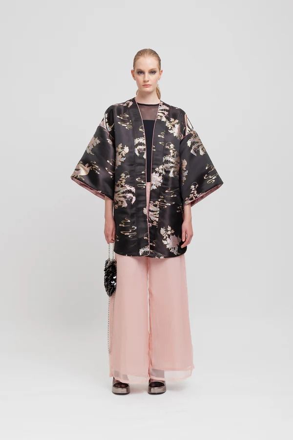 KIMONO BOMBER BROCCATO