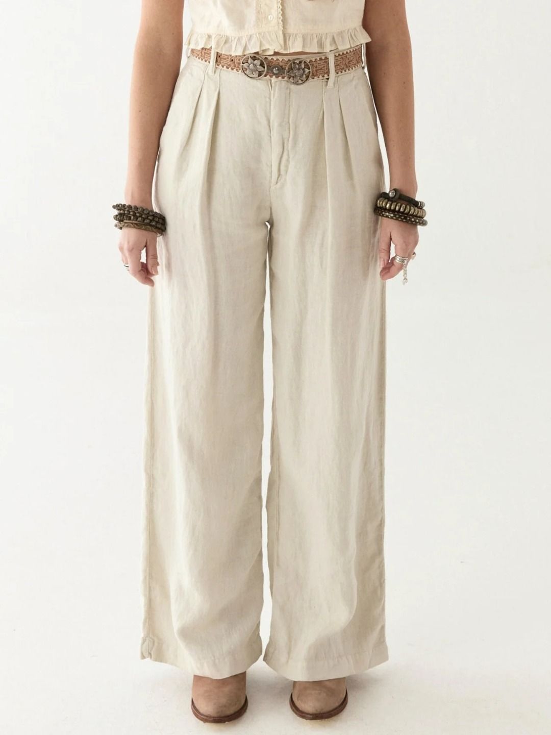MARISA PANTALONE IN LINO