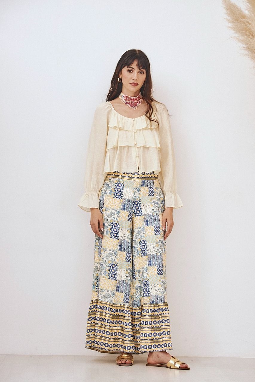 SAKET BLUSA CON VOLANT
