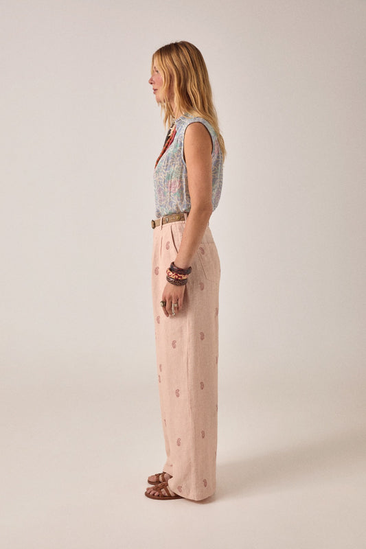 PANTALONE RICAMATO OTTO
