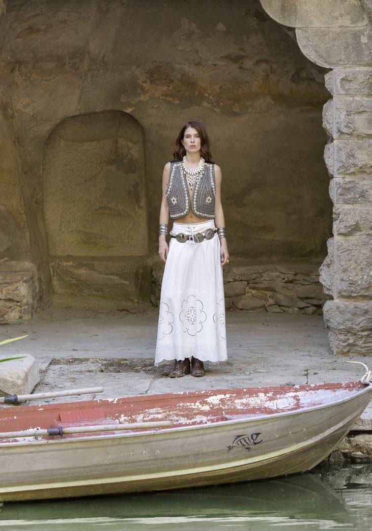 GILET CON PERLINE E CONCHIGLIE