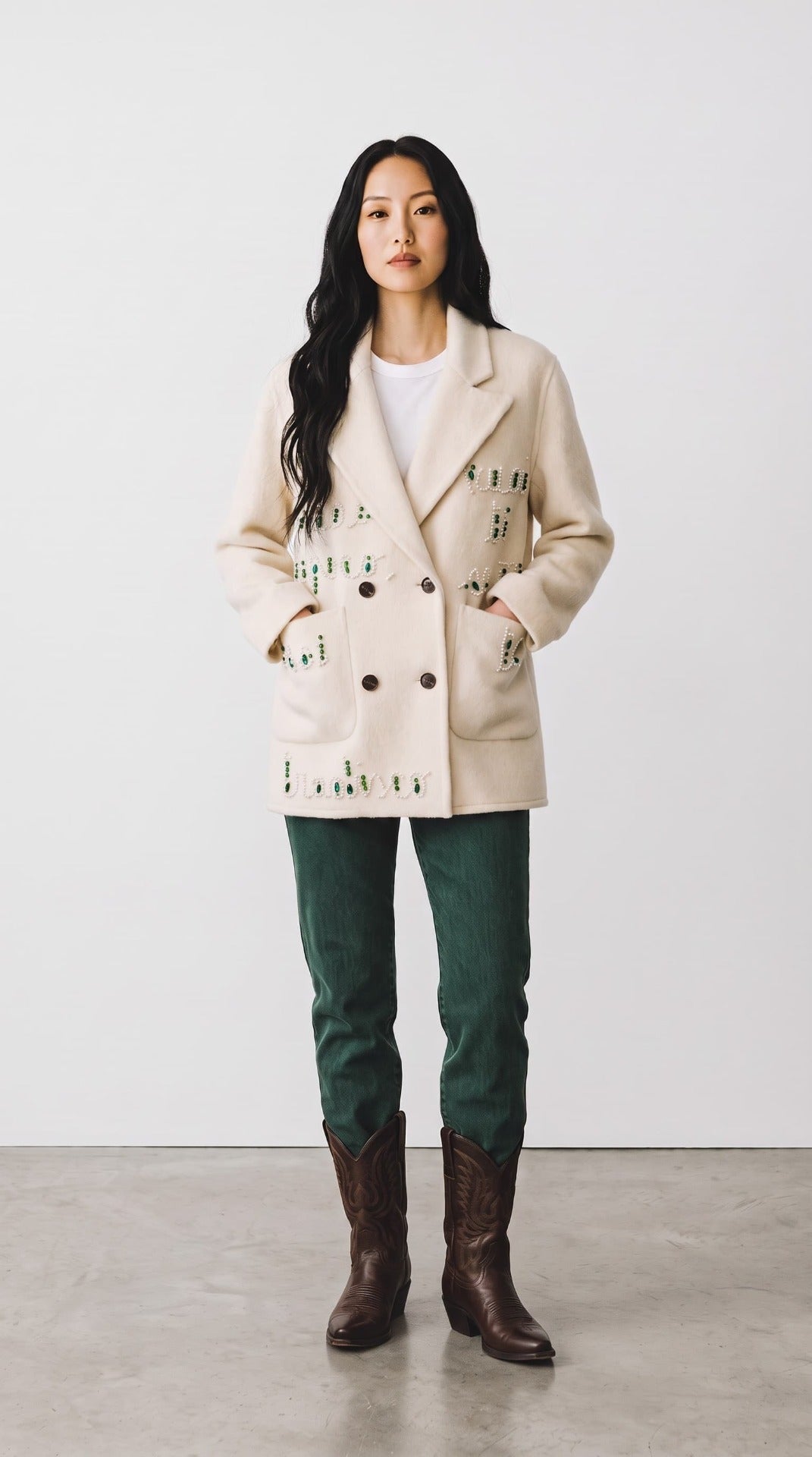 CAPPOTTO PANNA JEWEL & PEARL