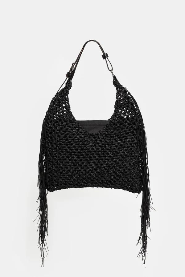 BORSA BAGUETTE CON FRANGE