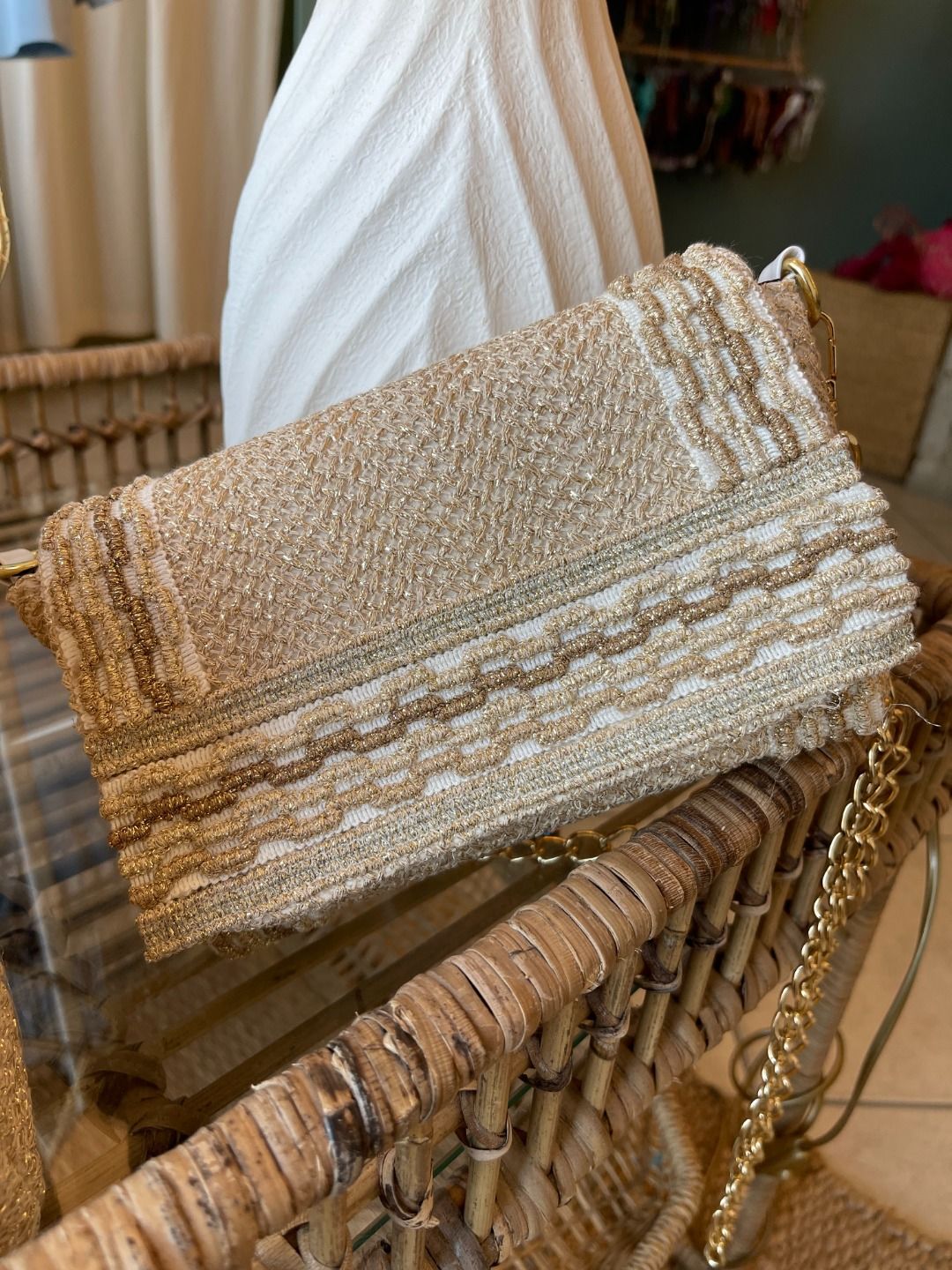BORSETTA LUREX ORO