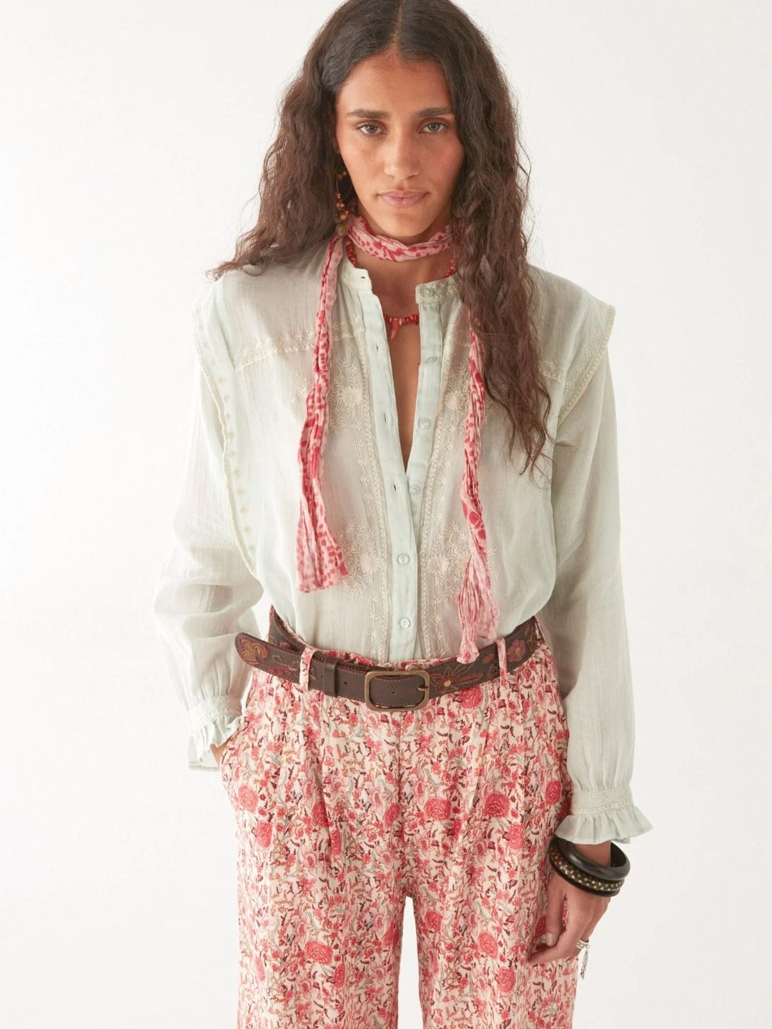 PHILIPPA CAMICIA RICAMATA