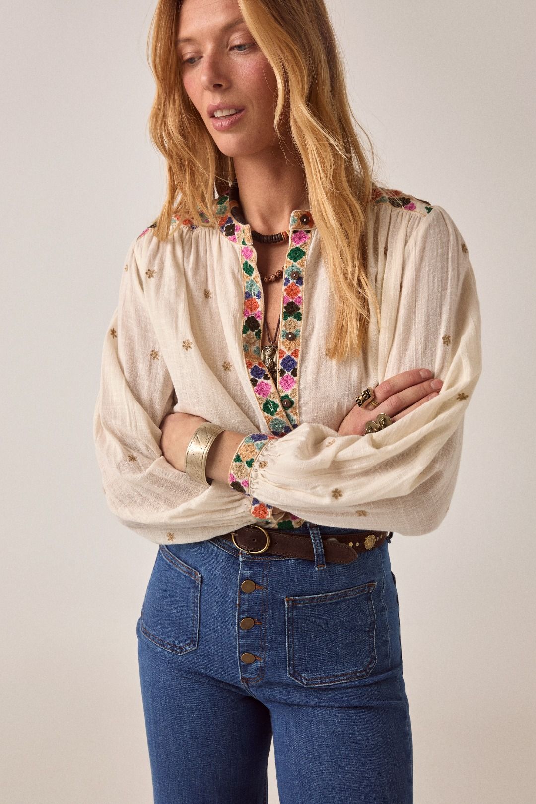 CAMICIA RICAMATA CLEO