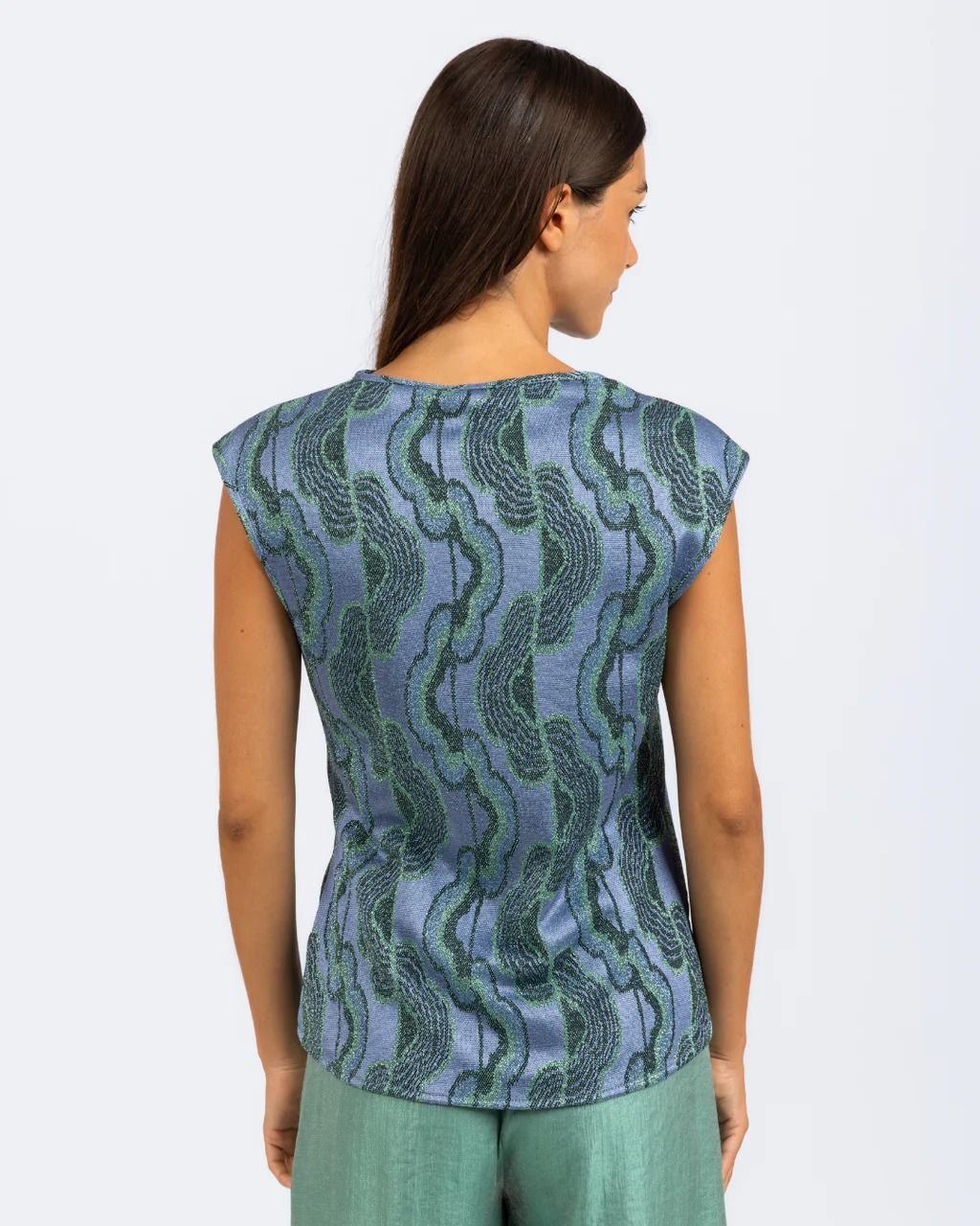 BLUSA FIORI SCURI