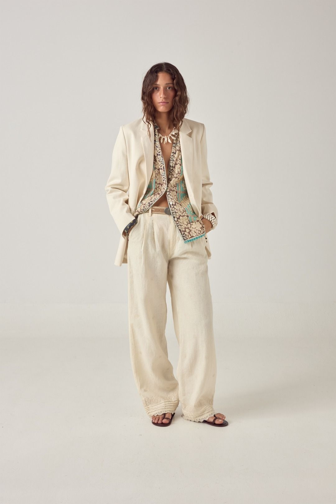 PANTALONE RICAMATO OTTO