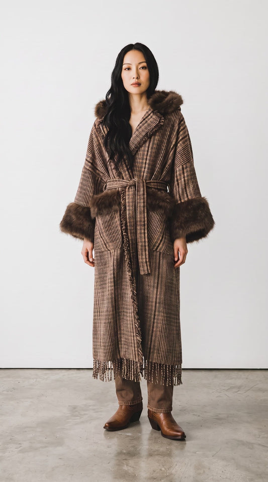 CAPPOTTO MANTELLA IN TWEED