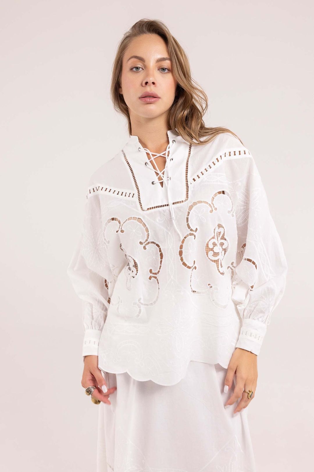 CAMICIA OSTUNI INTARSIA