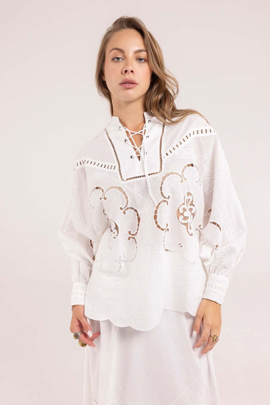 CAMICIA OSTUNI INTARSIA