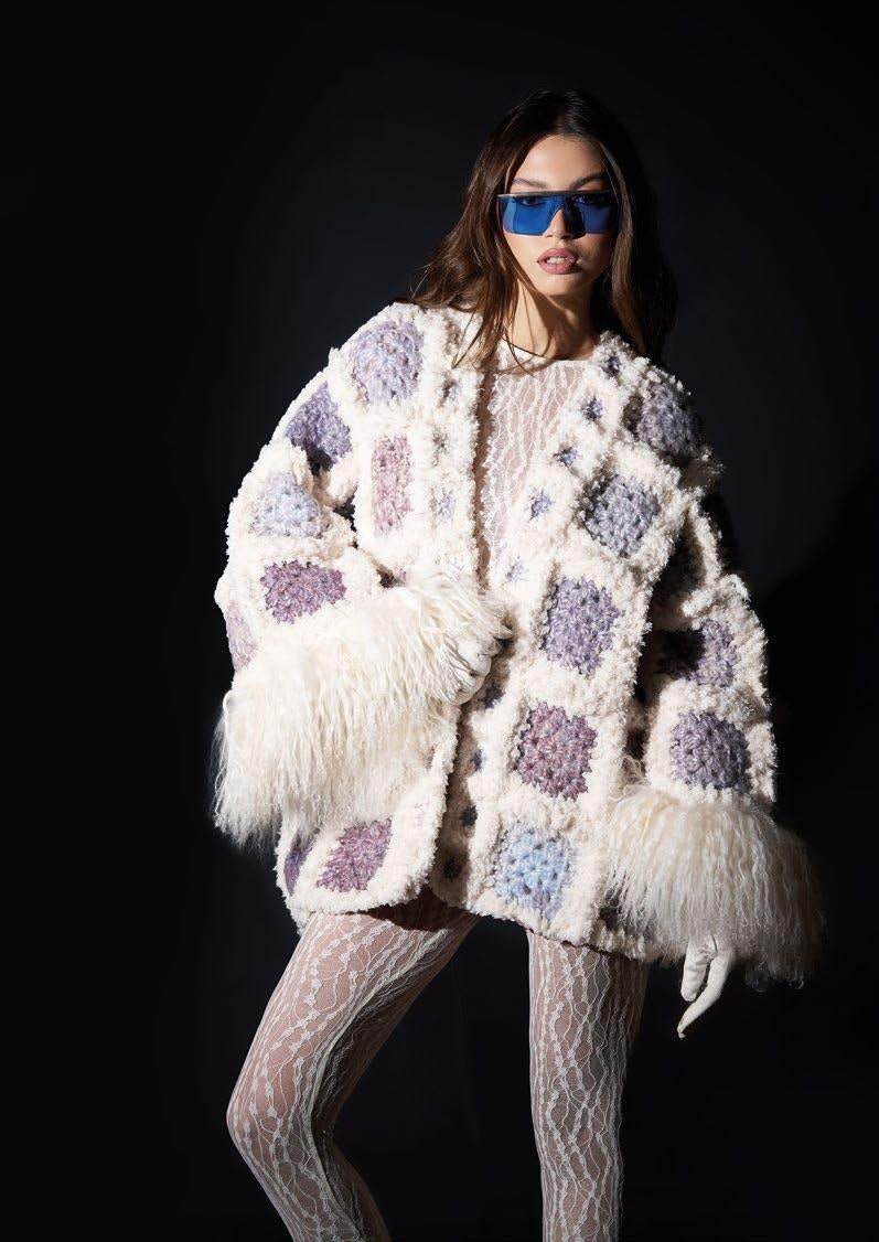 GIACCA CROCHET ECOFUR