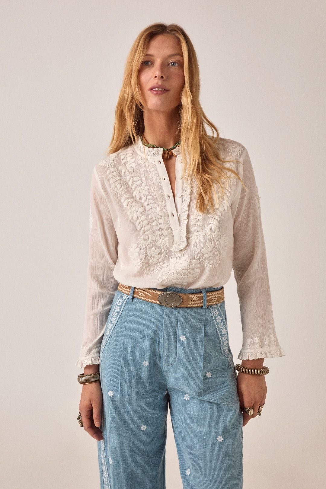 CAMICIA RICAMATA GABRIELA