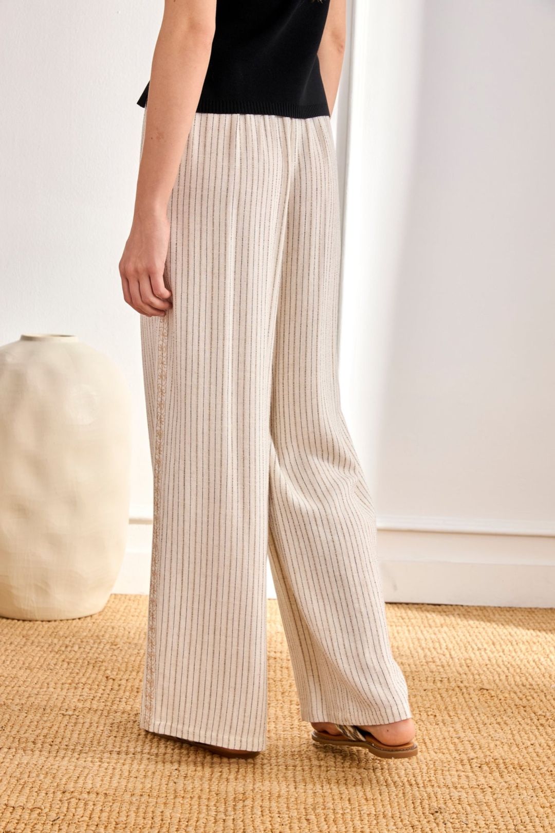 PANTALONI A RIGHE EOS