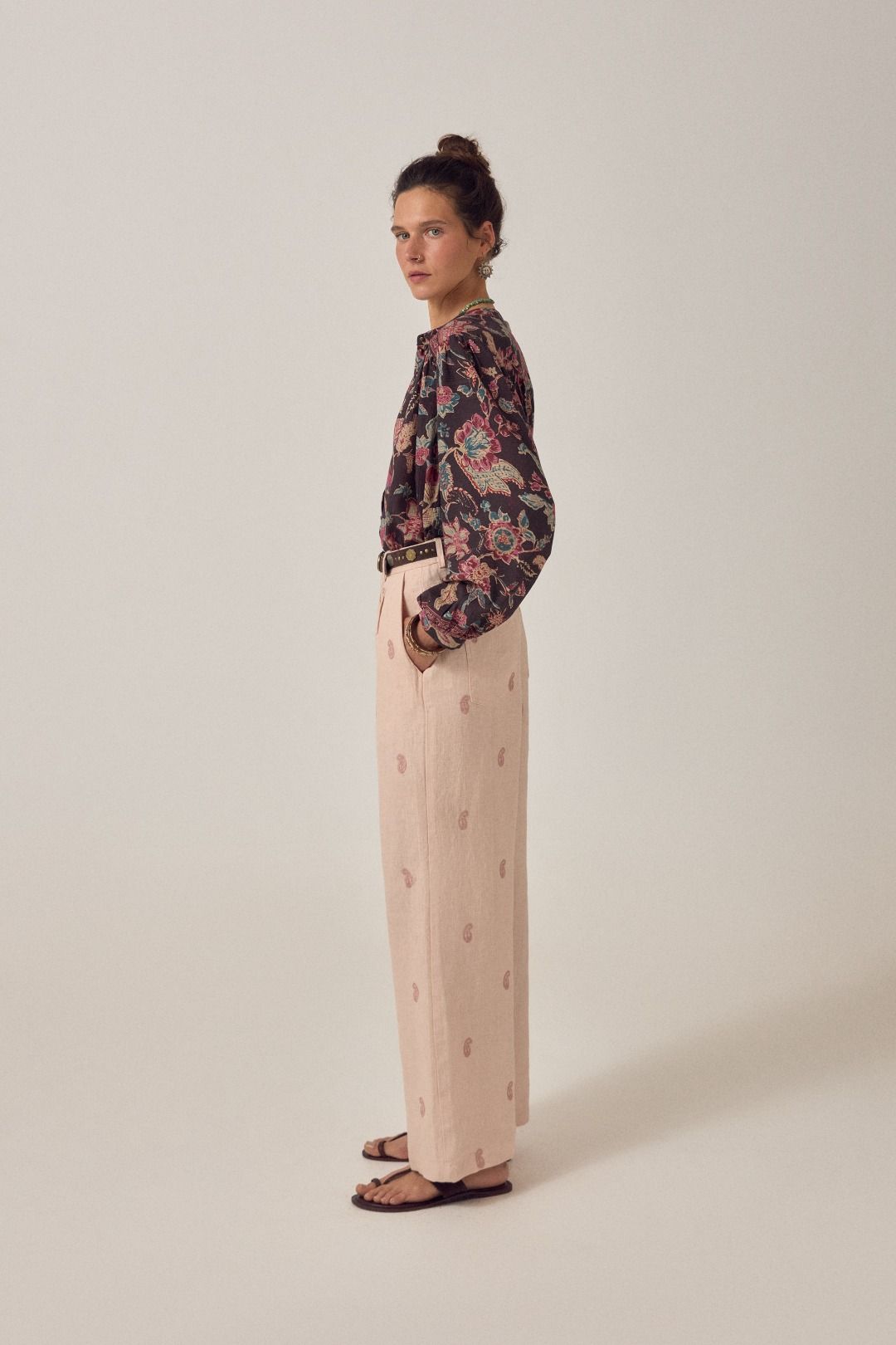 PANTALONE RICAMATO OTTO