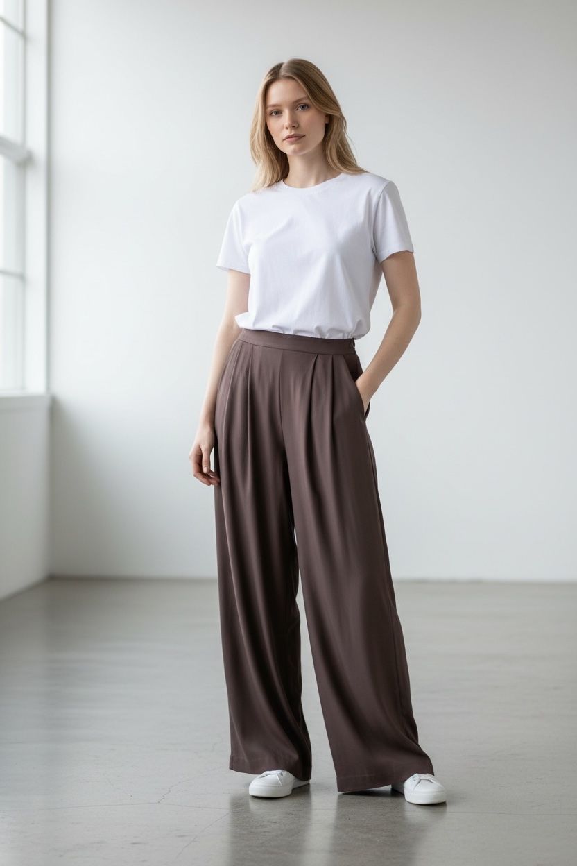 PANTALONE AMPIO CIOCCOLATO