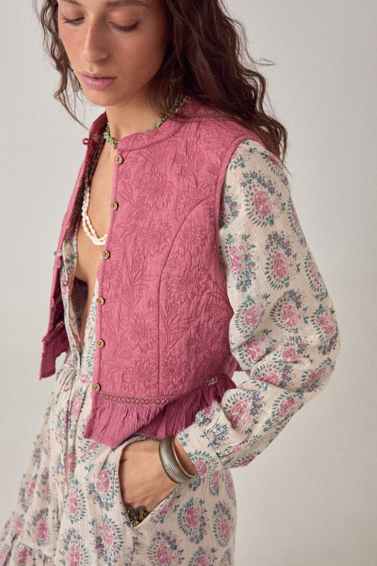 GILET RICAMATO MIA