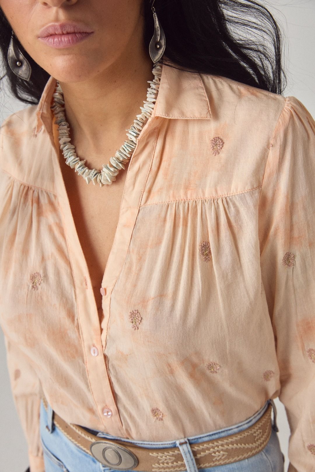 CAMICIA RICAMATA RANI