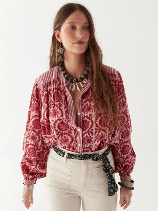 LEANDRA CAMICIA PINK MARTINI