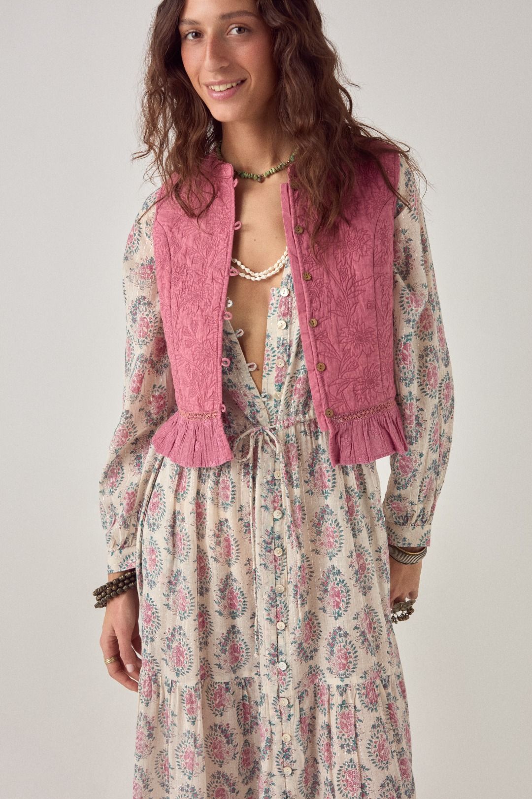 GILET RICAMATO MIA