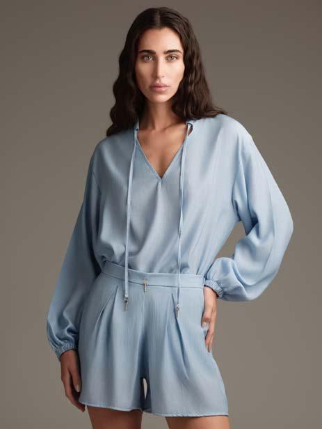 BLUSA COTONE GOFFRATO NERO