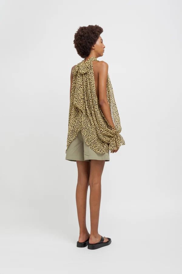 BLUSA ANIMALIER VERDE