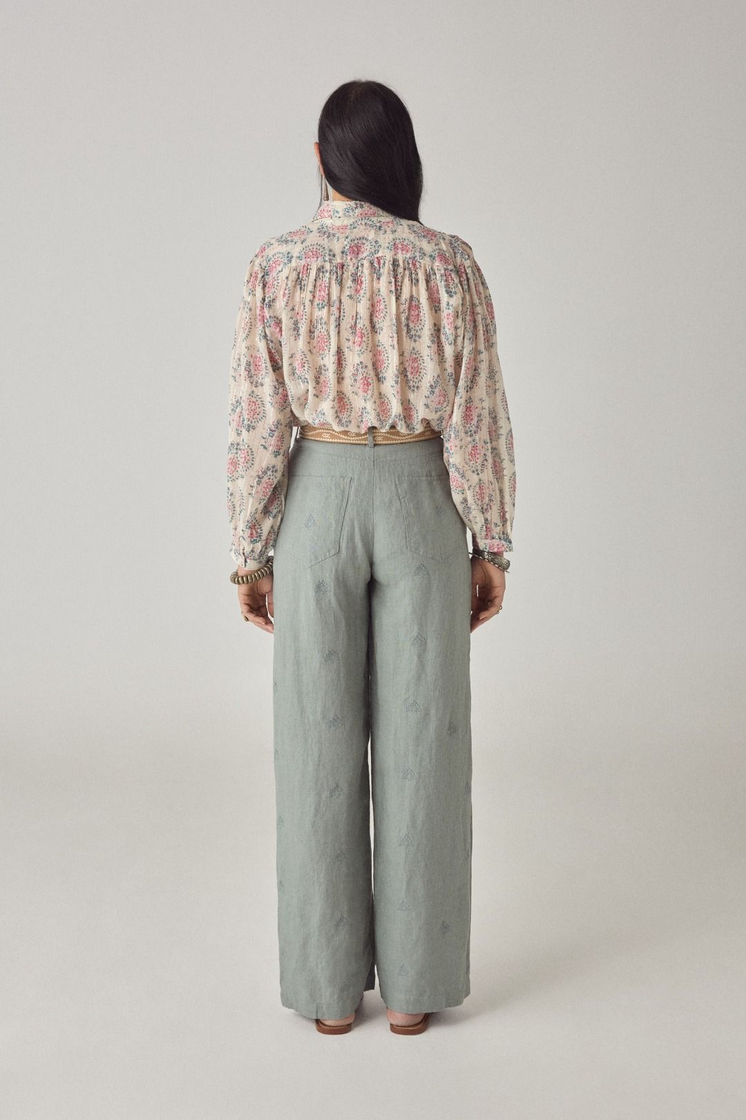 PANTALONE RICAMATO OTTO